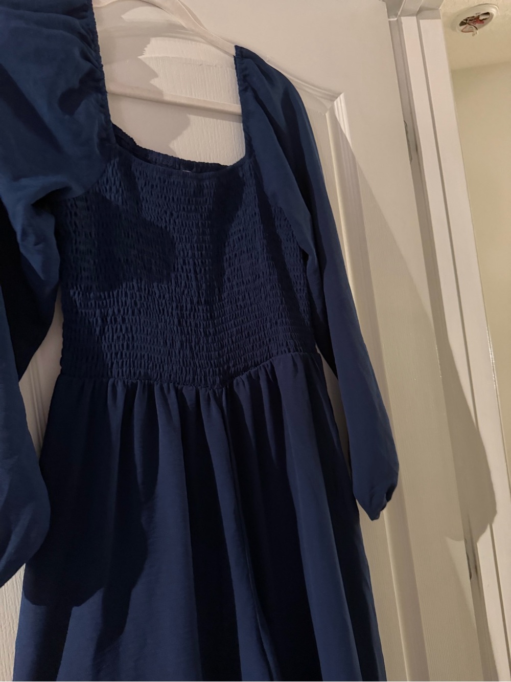 Dokotoo Navy Blue Long Sleeve Jumpsuit - Picture 2 of 6